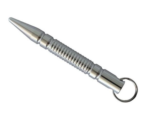 Picture of KUBOTAN WITH KEY RING SILVER
